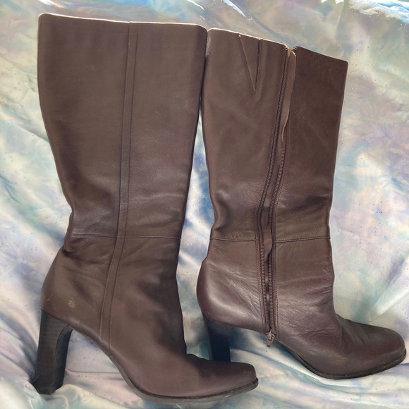 Full Leather Uppers heeled Boots - Picture 1 of 5